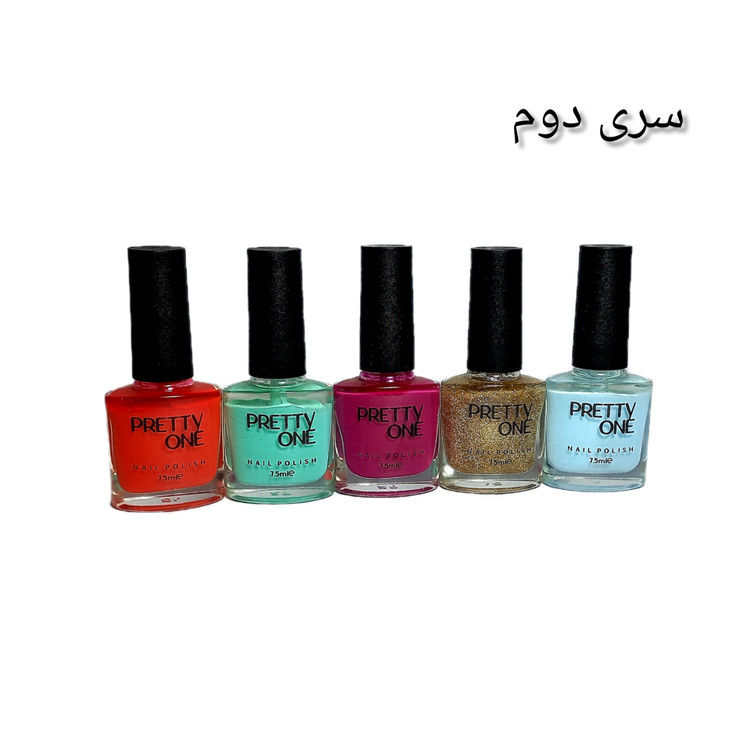 لاک بسته ۵ عددی برند pretty one & Lizel(تنوع دار)