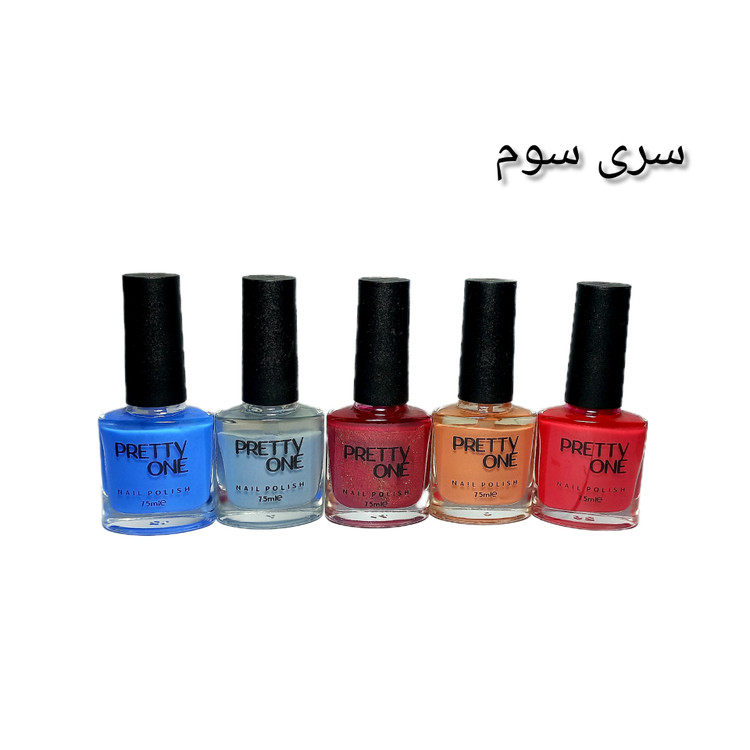 لاک بسته ۵ عددی برند pretty one & Lizel(تنوع دار)